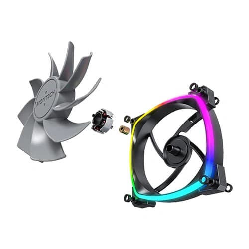 Montech RX120 PWM ARGB Black Cabinet Fan (Single Pack)